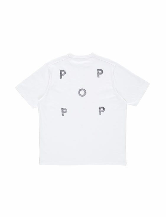  POP TRADING COMPANY/ポップトレーディングカンパニー/INSIDE LOGO T-SHIRT WHITE/WHITE/ホワイト
