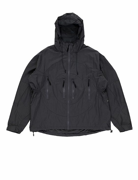 POP TRADING COMPANY/ポップトレーディングカンパニー/HOODED O JACKET IN CHARCOAL/CHARCOAL/チャコール