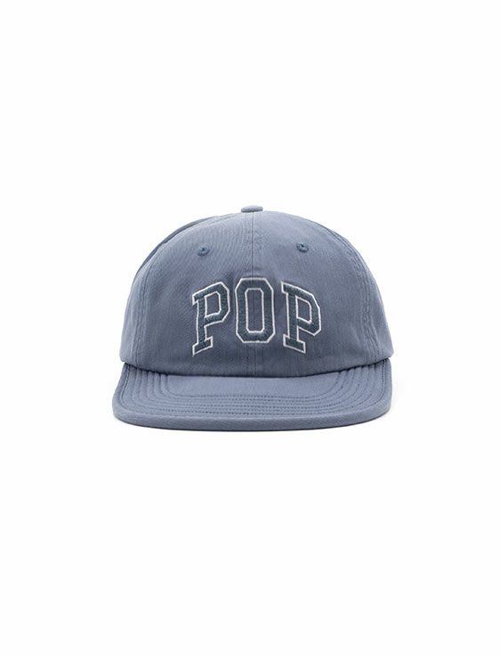 POP TRADING COMPANY/ポップトレーディングカンパニー/ARCH SIXPANEL FLEXFOAM HAT IN STORMY SEA/BLUE/ブルー