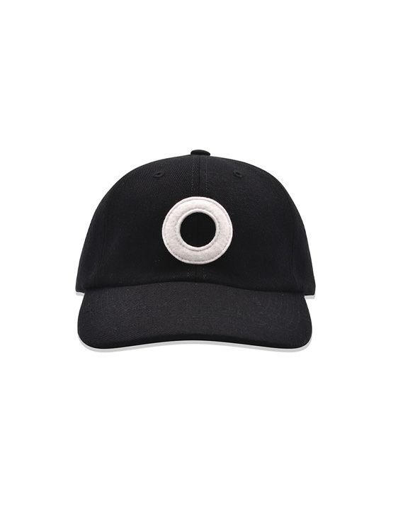POP TRADING COMPANY/ポップトレーディングカンパニー/o 6 panel hat black/white/BLACK/ブラック