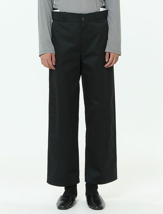 SHOOP/シュープ/PLEATED LOOSE FIT TROUSERS/BLACK/ブラック