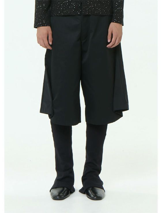 SHOOP/シュープ/PLEATED BAGGY SHORTS/BLACK/ブラック