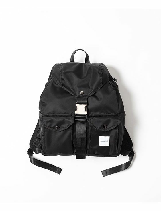 MAKAVELIC/マキャベリック/Grace Double Poket 2 Backpack/BLACK/ブラック