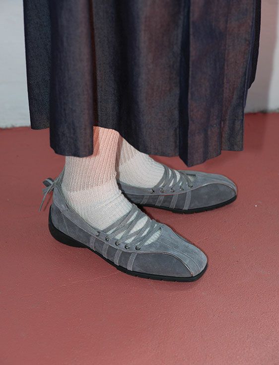 ROCKFISH WEATHERWEAR/ロックフィッシュウェザーウェア/BLISS LACE-UP SNEAKERS(SUEDE)/GRAY/グレー