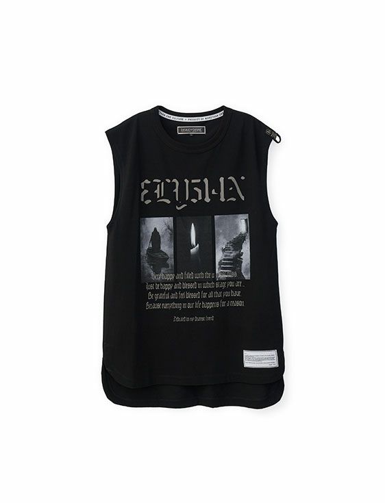 beauty beast/ビューティービースト/Essential Graphic Line Sleeveless(ELYSIAN)/BLACK/ブラック