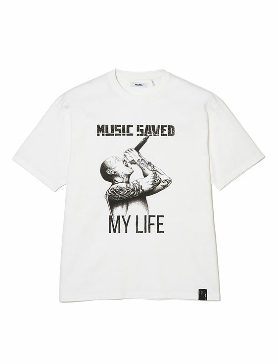 MSML/エムエスエムエル/SCREAM T SHIRT/WHITE/ホワイト