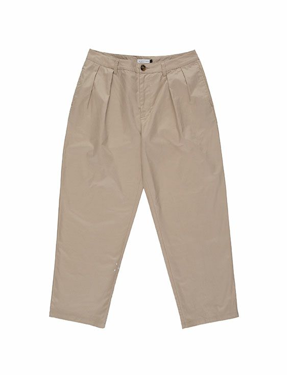 POP TRADING COMPANY/ポップトレーディングカンパニー/HEWITT SUIT PANTS IN WHITE PEPPER LINEN/BEIGE