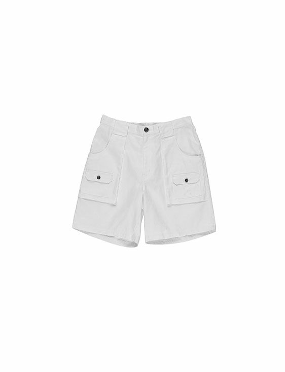 POP TRADING COMPANY/ポップトレーディングカンパニー/POCKET SHORT IN WHITE/WHITE/ホワイト