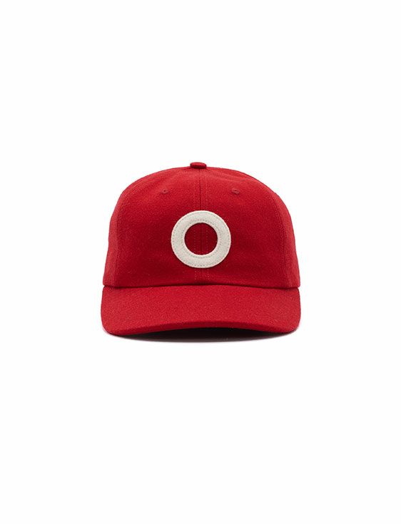 POP TRADING COMPANY/ポップトレーディングカンパニー/O SIXPANEL HAT IN HAUTE RED/WHITE/RED/レッド