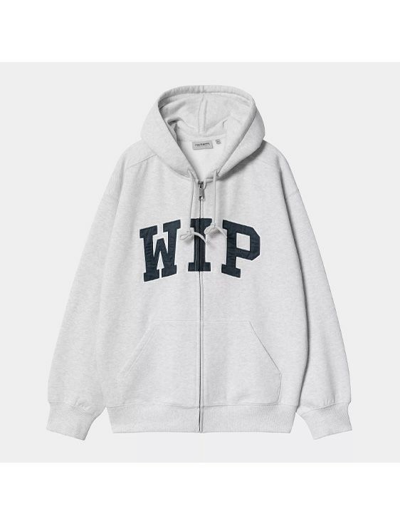 Carhartt WIP/カーハート　ダブリューアイピー/HOODED WIP SWEAT JACKET/GRAY/グレー