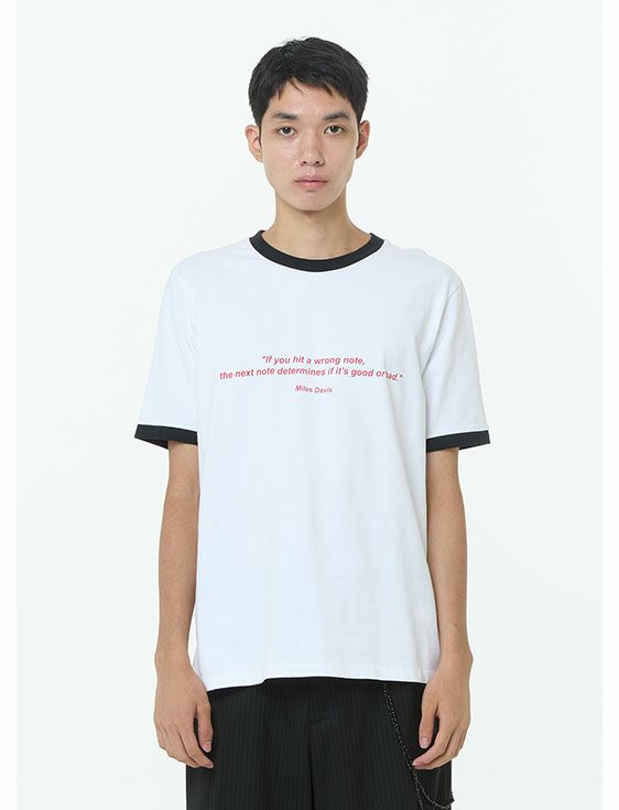 SHOOP/シュープ/JAZZ LOVER T-SHIRT #2/WHITE/ホワイト