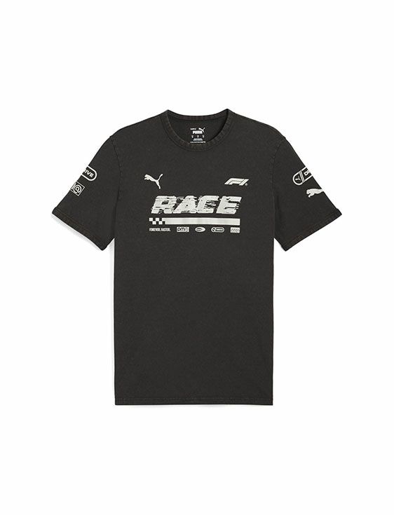 PUMA/プーマ/F1 GRAPHIC RINGER TEE/BLACK/ブラック