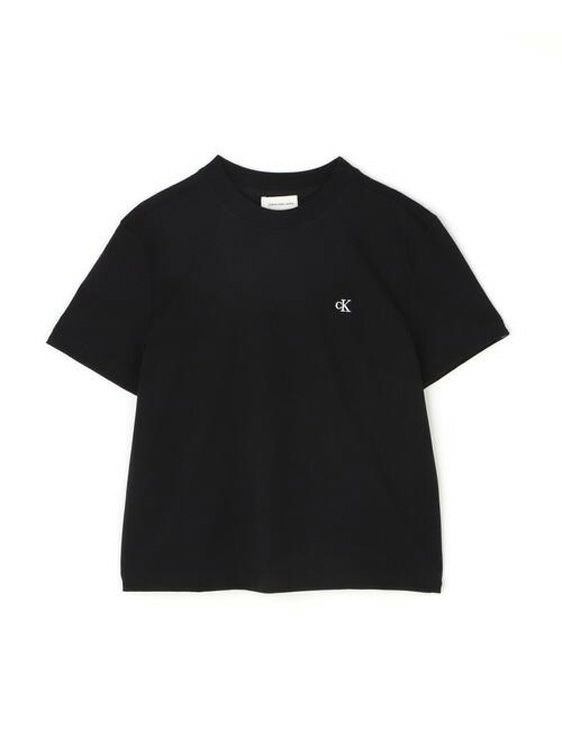CalvinKlein/カルバンクライン/SS ARCHIVE LOGO CREWNECK TEE/BLACK/ブラック