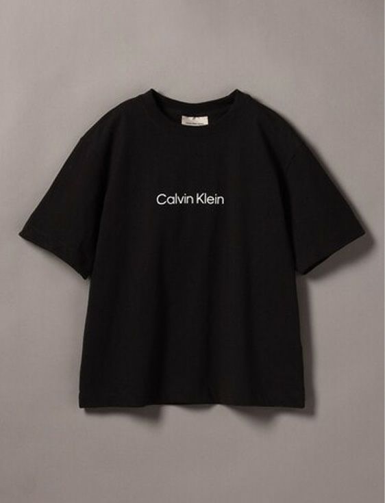 CalvinKlein/カルバンクライン/SS RELAXED STANDARD LOGO TEE/BLACK/ブラック