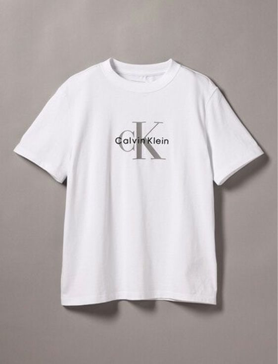 CalvinKlein/カルバンクライン/HERO SS CLASSIC MONOLOGO CN TEE/WHITE/ホワイト