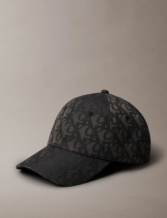 CalvinKlein/カルバンクライン/CKJ SSNL LOGO JACQUARD CAP/BLACK/ブラック