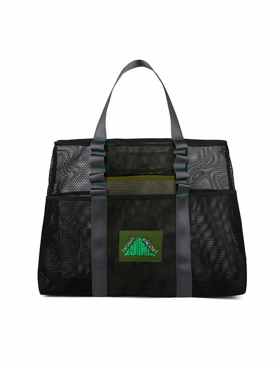 BRAIN DEAD/ブレインデッド/BRAIN DEAD EQUIPMENT MESH TOTE/BLACK/ブラック