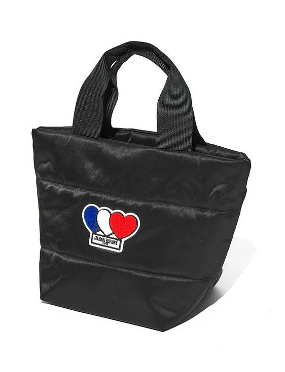 MAISON HONORE/メゾンオノレ/3Heart Patch - Tote Bag Black/ブラック