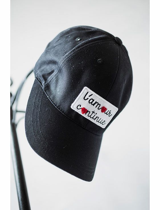 MAISON HONORE/メゾンオノレ/Baseball Cap Daniel Wappen/BLACK/ブラック