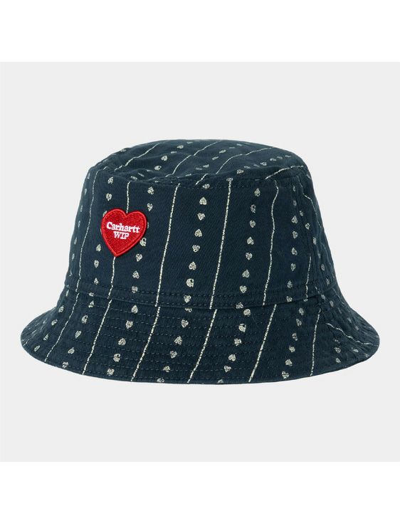 Carhartt WIP/カーハート　ダブリューアイピー/DREWE BUCKET HAT HeartCPinstripe,Ink/NAVY/ネイビー