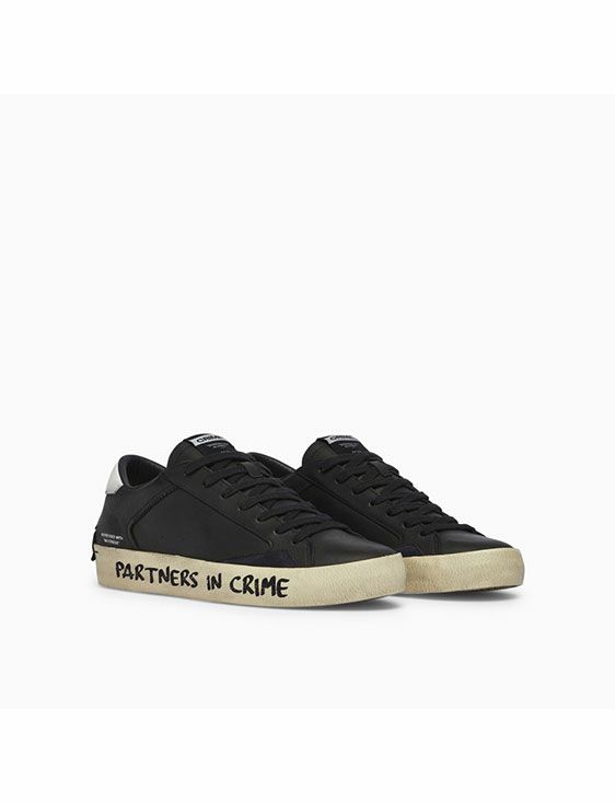 CRIME LONDON/クライムロンドン/DISTRESSED BLACK GRAFFITI(MEN)/BLACK/ブラック