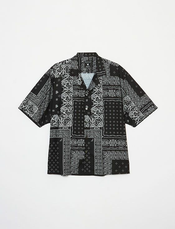 BUENA VISTA/ブエナビスタ/【横尾忠則 × BUENA VISTA】髑髏 bandana S/S shirts/BLACK/ブラック