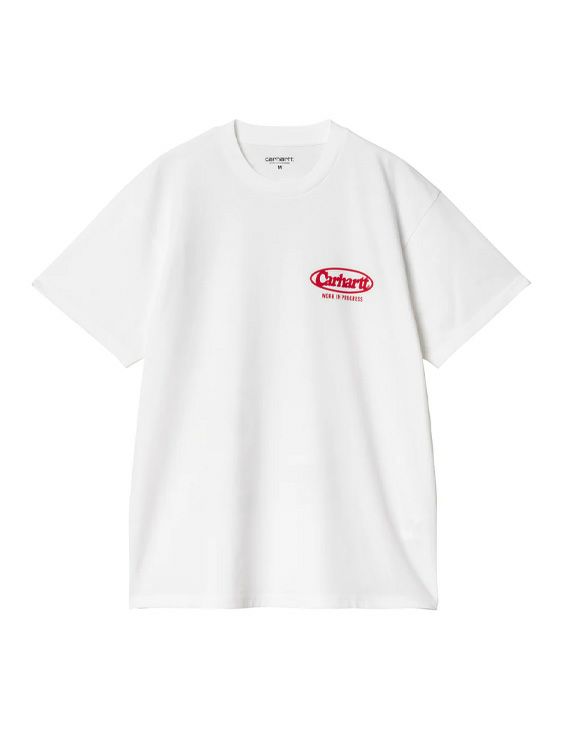 Carhartt WIP/カーハートダブリューアイピー/S/S LOGO T-SHIRT/WHITE/ホワイト