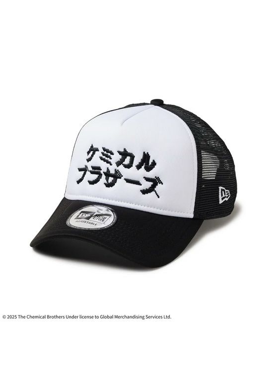 NEWERA/ニューエラ/9FORTY A-Frame Trucker The Chemical Brothers Katakana Logo WHT BLK/BLACK/ブラック
