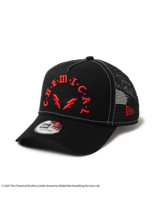 NEWERA/ニューエラ/9FORTY A-Frame Trucker The Chemical Brothers c-h-e-m-i-c-a-l BLK/BLACK/ブラック