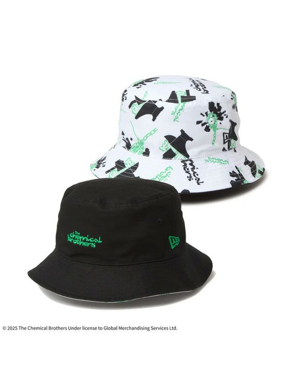 NEWERA/ニューエラ/BUCKET01 REVERSIBLE The Chemical Brothers Galvanize BLK WHI
