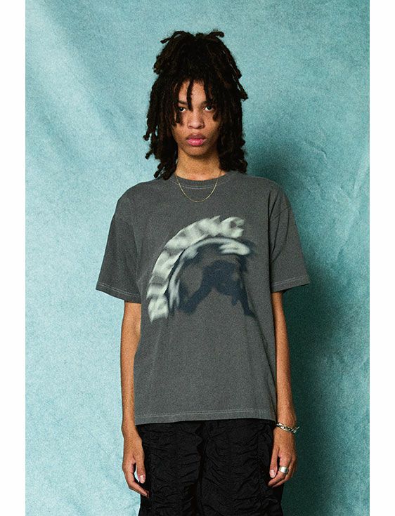 TAUPE/トープ/BURNING PIGMENT TEE/GRAY/グレー