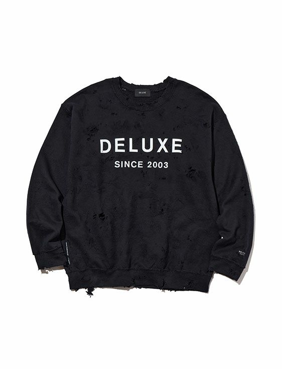 DELUXE/デラックス/DELUXE LOGO SAVAGE CREW/BLACK/ブラック