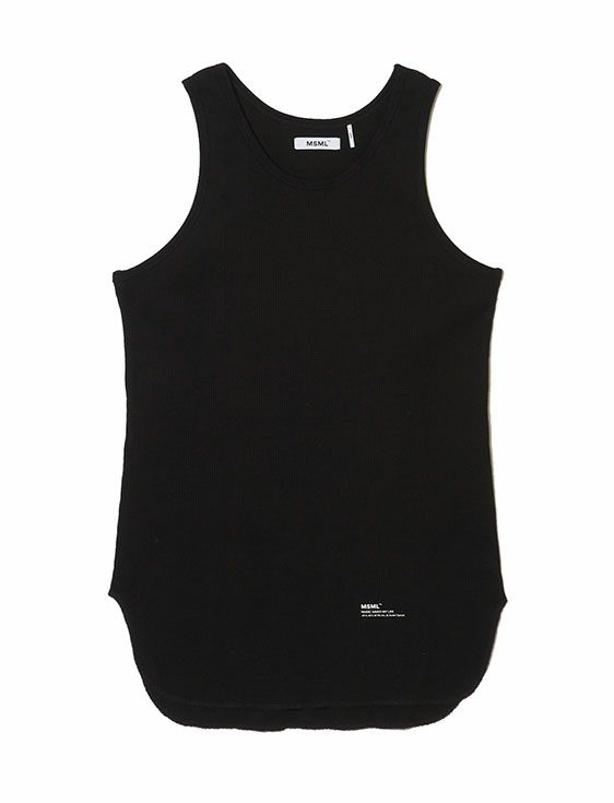 MSML/エムエスエムエル/THERMAL TANKTOP/BLACK/ブラック