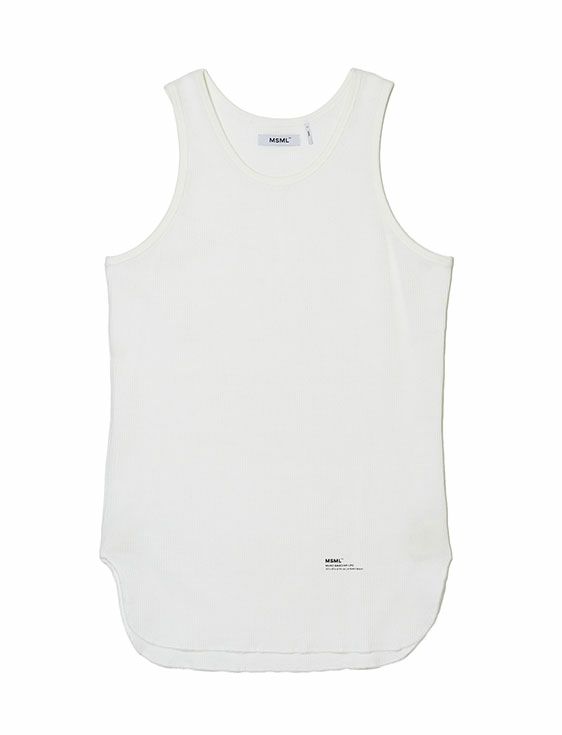 MSML/エムエスエムエル/THERMAL TANKTOP/WHITE/ホワイト