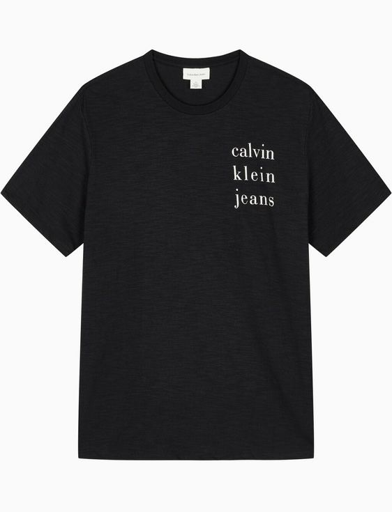 CalvinKlein/カルバンクライン/SS SLUB CKJ CLASSIC CREWNK TEE/BLACK/ブラック