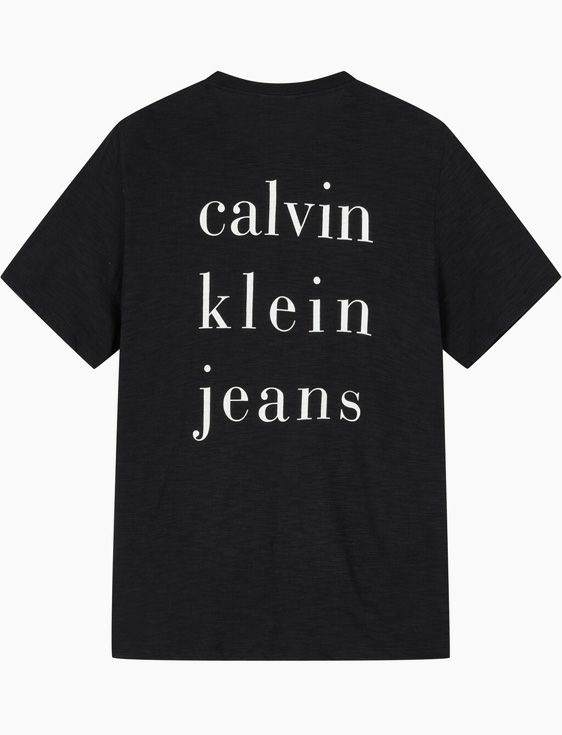 CalvinKlein/カルバンクライン/SS SLUB CKJ CLASSIC CREWNK TEE/BLACK/ブラック