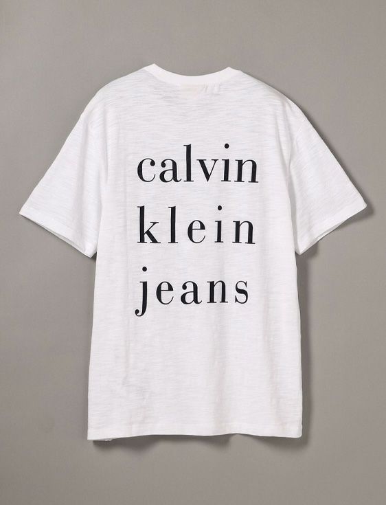 CalvinKlein/カルバンクライン/SS SLUB CKJ CLASSIC CREWNK TEE/WHITE/ホワイト