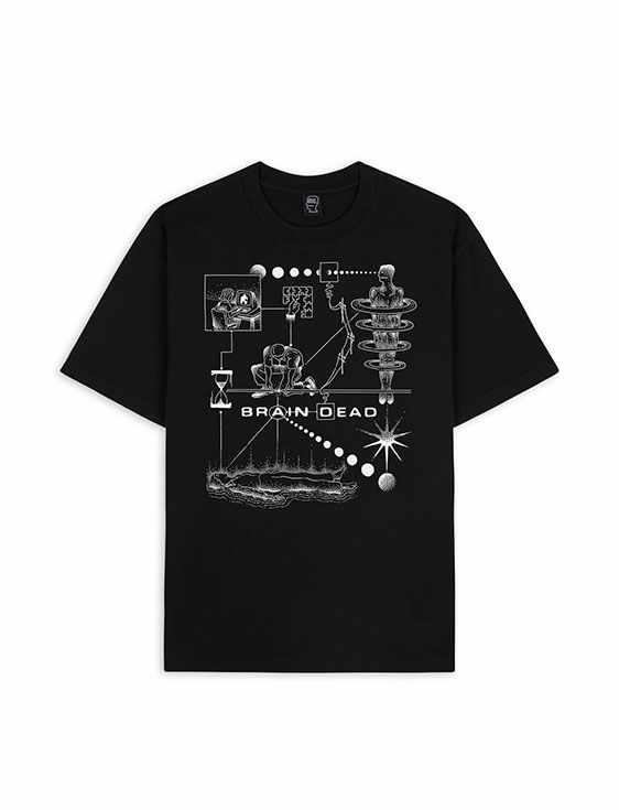 BRAINDEAD/ブレインデッド/MIND PUZZLE T-SHIRT/BLACK/ブラック