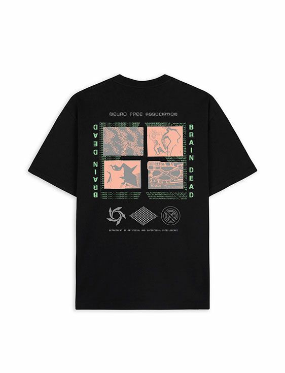 BRAINDEAD/ブレインデッド/NEURO FREE ASSOCIATION T-SHIRT/BLACK/ブラック