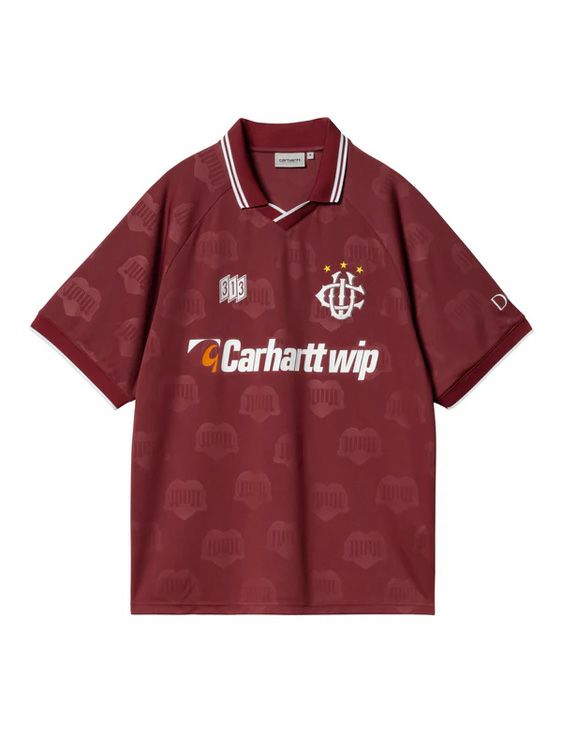 Carhartt WIP/カーハートダブリューアイピー/S/S HARTT’S FOOTBALL T-SHIRT/BURGUNDY/バーガンディ