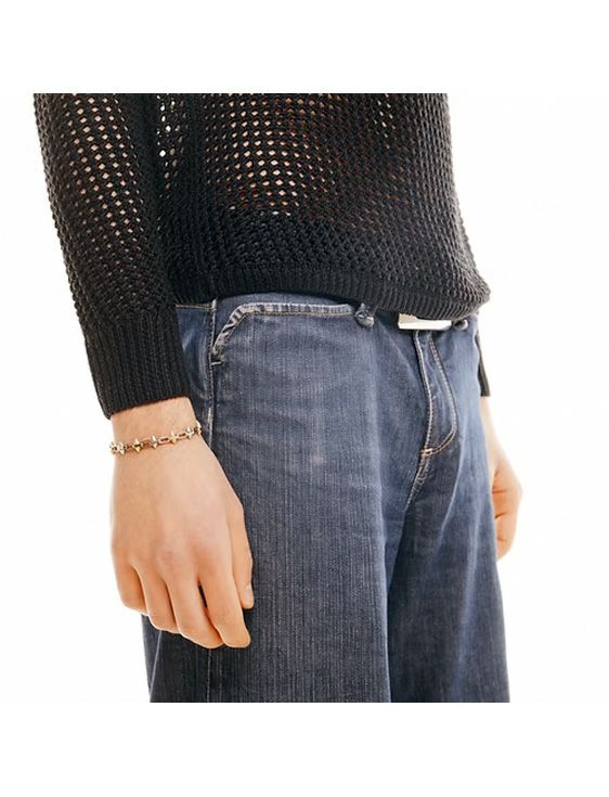 【IN GOLD WE TRUST PARIS】Thin Spike ブレスレット IN GOLD WE TRUST PARIS: SSENSE限定 シルバー Thin Spike