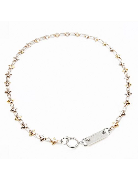 IN GOLD WE TRUST/インゴールドウィートラスト/THIN THIN SPIKE NECKLACE SILVER/SILVER/シルバー