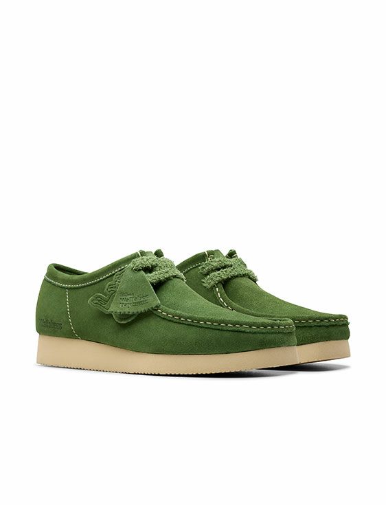 Clarks/クラークス/Wallabee Green Suede/GREEN/グリーン