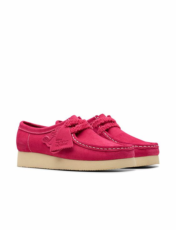 Clarks/クラークス/Wallabee. Bright Pink Suede/PINK/ピンク