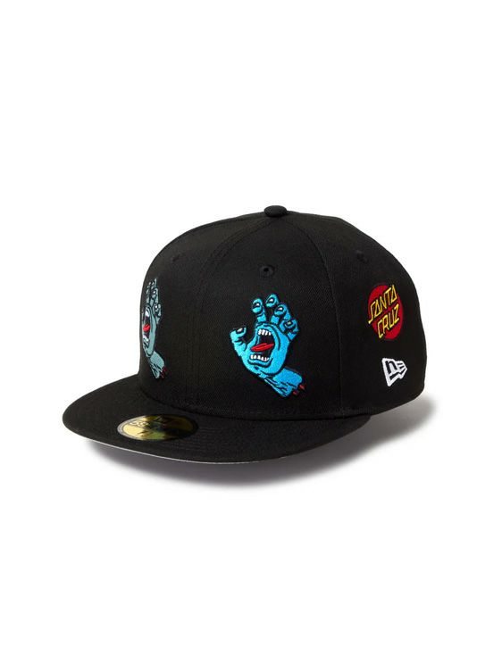 NEWERA/ニューエラ/5950 SANTA CRUZ ALLOVER BLK/BLACK/ブラック