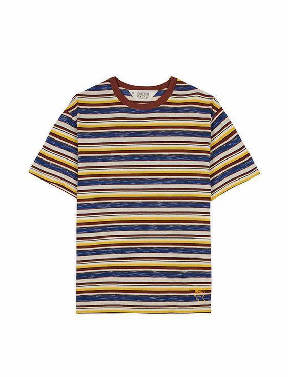 BRAINDEAD/ブレインデッド/TONI STRIPE T-SHIRT/YELLOW/イエロー