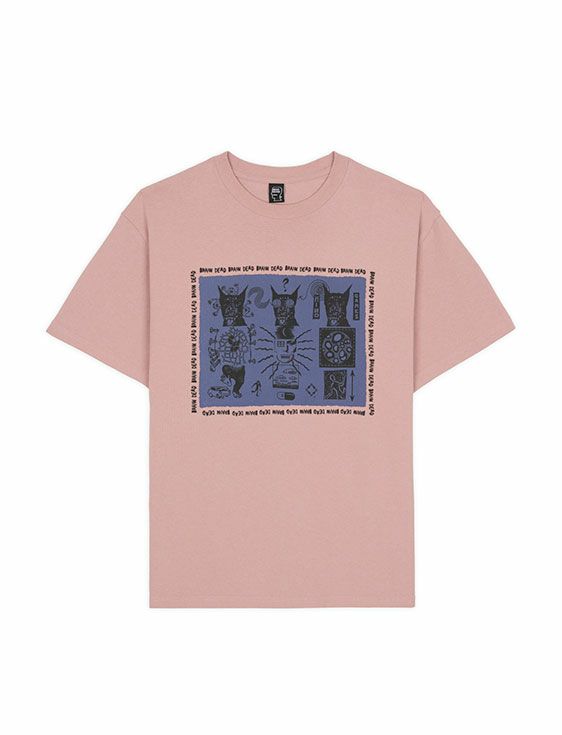 BRAINDEAD/ブレインデッド/MIND GAMES T-SHIRT/PINK/ピンク