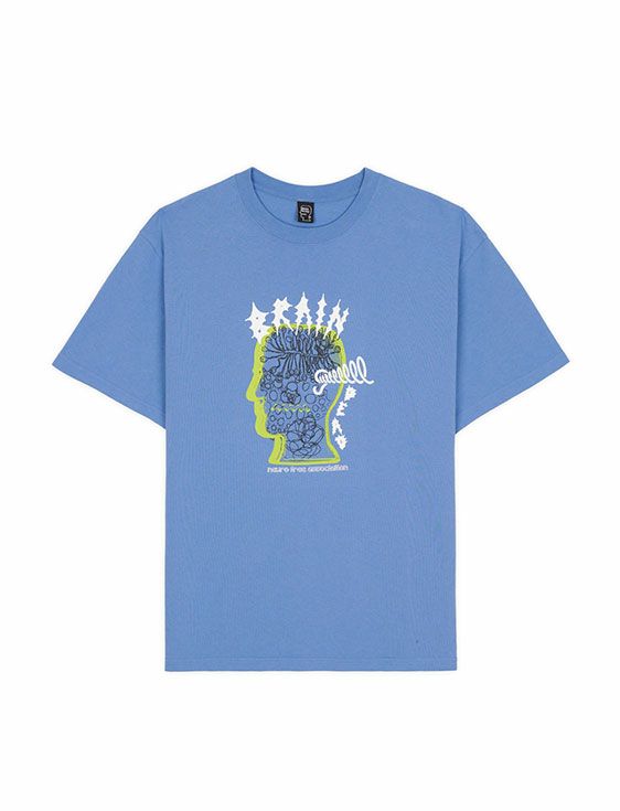 BRAINDEAD/ブレインデッド/RINGING EAR T-SHIRT/BLUE/ブルー