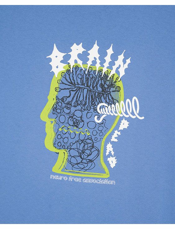 BRAINDEAD/ブレインデッド/RINGING EAR T-SHIRT/BLUE/ブルー