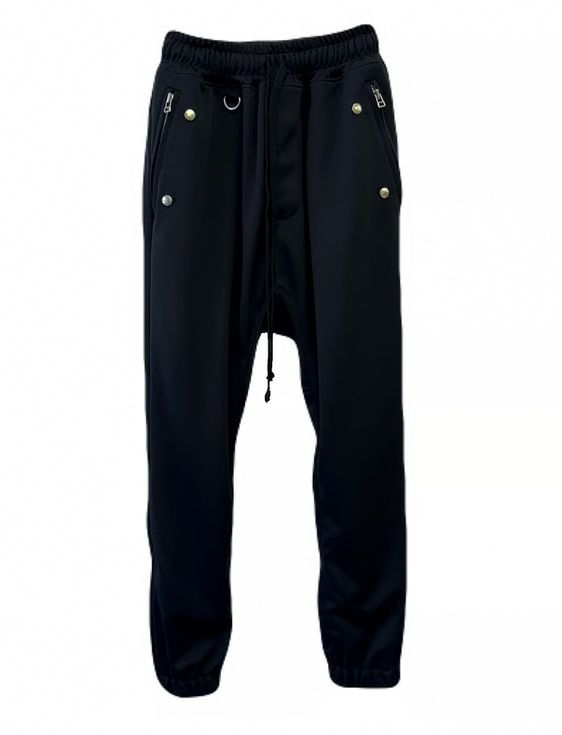 INDEPICT/インデピクト/JERSEY DOT TRACK PANTS/BLACK/ブラック
